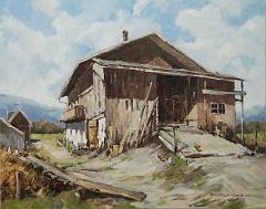 Bauernhaus - 40 x50 cm, Öl
